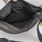 Prada Tessuto Nylon Shoulder Bag Crossbody Black Triangle Logo — view 7