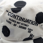 Prada Bucket Hat Nylon Triangle Logo Black White Dot Polka Dot Hat — view 6