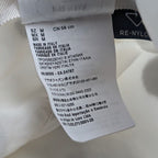 Prada Bucket Hat Nylon Triangle Logo Black White Dot Polka Dot Hat — view 9