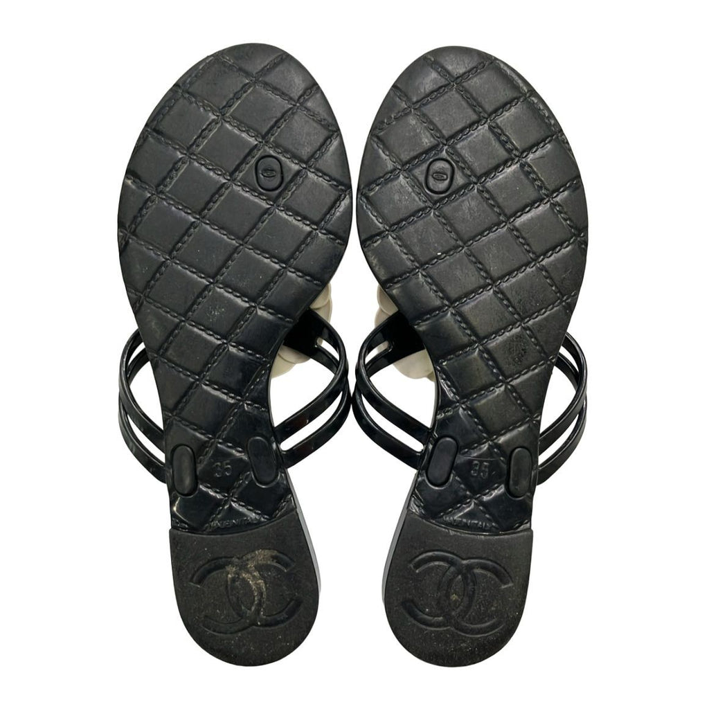 Chanel Beach Sandals Camellia — view 6