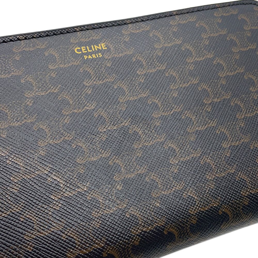 Celine Wallet Large Zip Triomphe Black — view 5