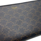 Celine Wallet Large Zip Triomphe Black — view 5