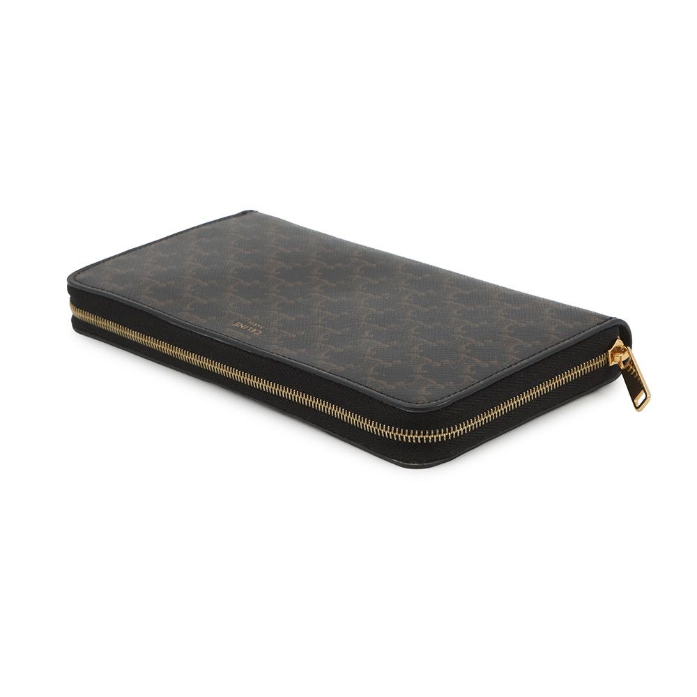 Celine Wallet Large Zip Triomphe Black — view 2