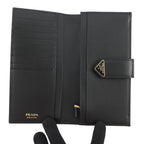 Prada Wallet City Calfskin Tab Triangle Logo Leather — view 4