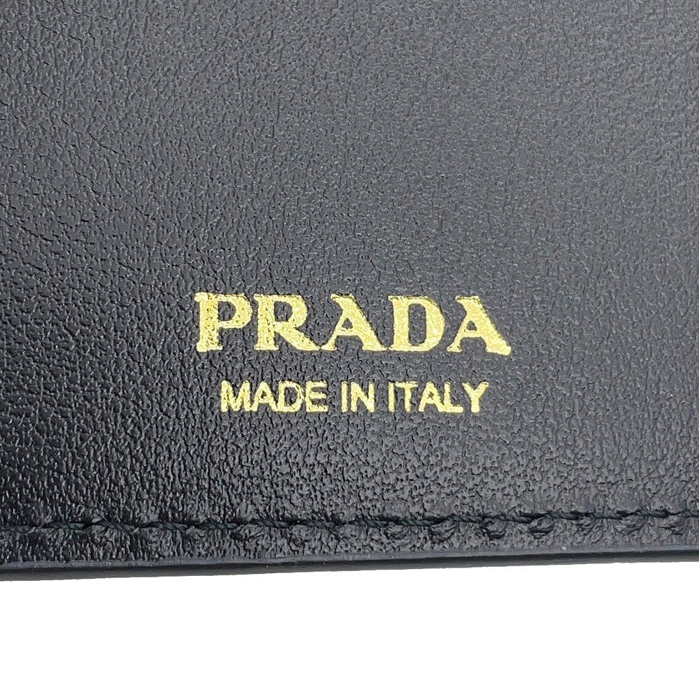 Prada Wallet City Calfskin Tab Triangle Logo Leather — view 8