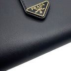 Prada Wallet City Calfskin Tab Triangle Logo Leather — view 7