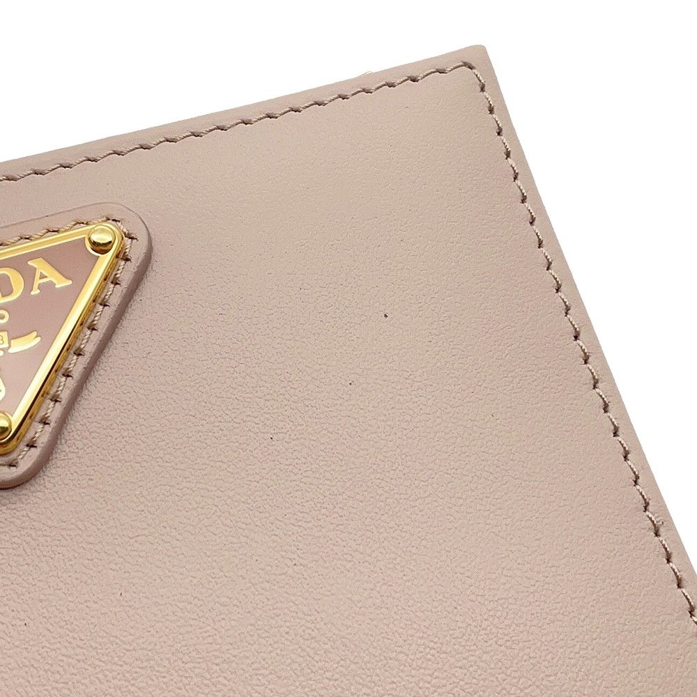 Prada Bifold Wallet Triangle Logo Compact Leather — view 8