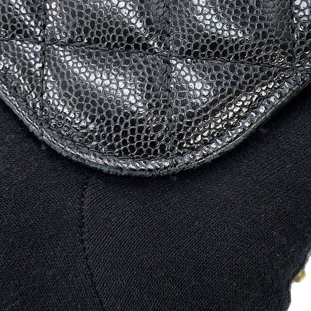 Chanel Chain Wallet CC Logo Business Affinity Mini Caviar Leather Black — view 8