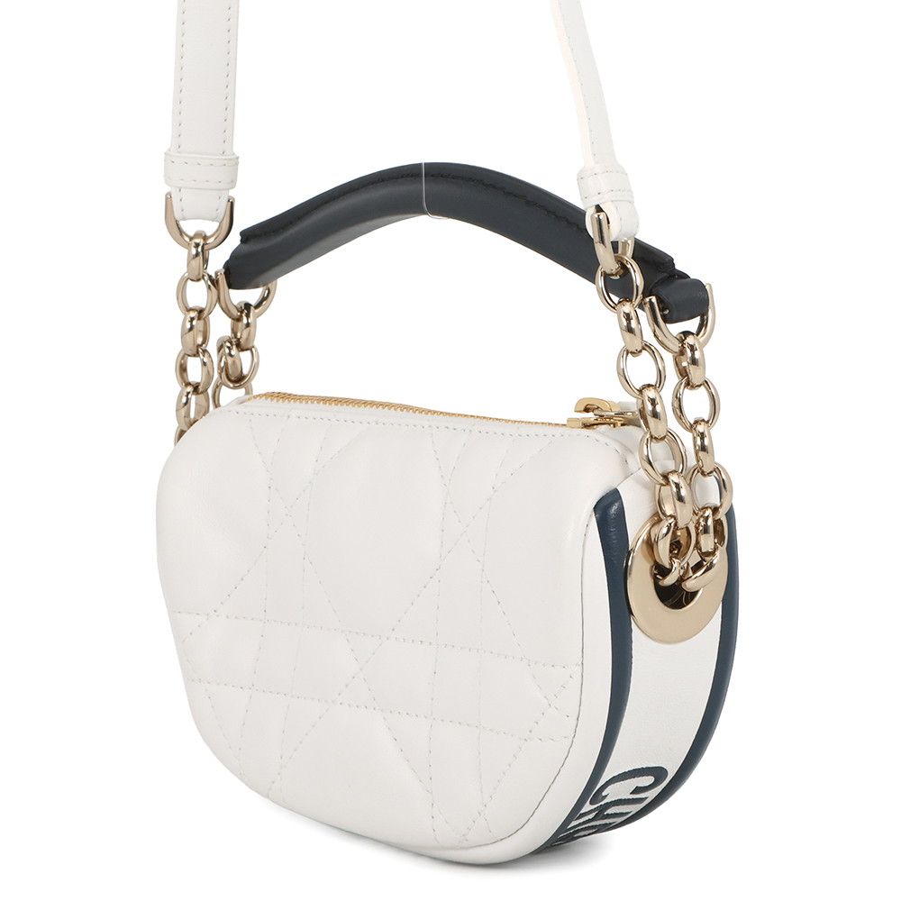 Dior Handbag Macro Cannage Vibe Micro Hobo 2-Way White — view 2