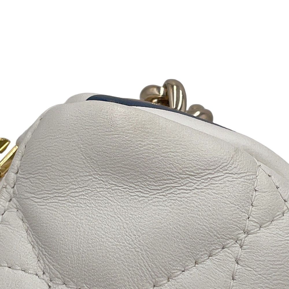 Dior Handbag Macro Cannage Vibe Micro Hobo 2-Way White — view 7