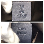 Gucci Children's Zoo Parrot Beige Navy Silver GG Canvas Leather Tote — view 4
