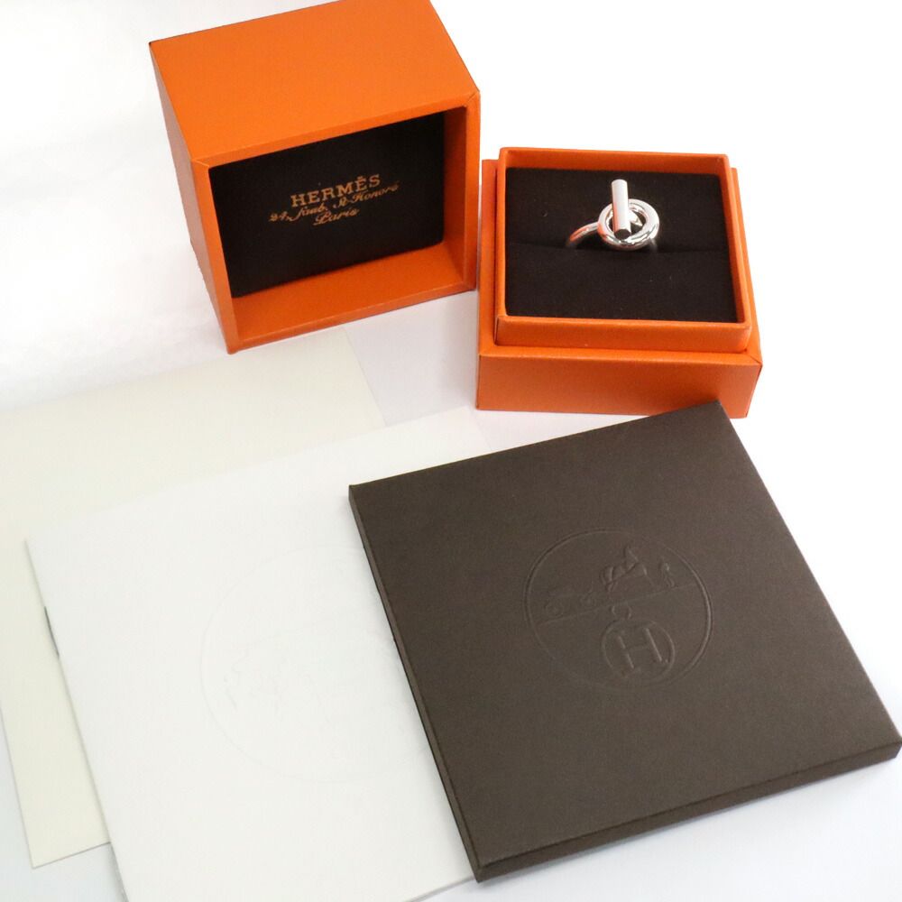 Hermes Echappee MM Ring 54 Silver — view 7
