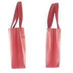 Prada Perforated Red Leather Suede Tote Shoulder Bag — view 8