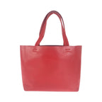 Prada Perforated Red Leather Suede Tote Shoulder Bag — view 2