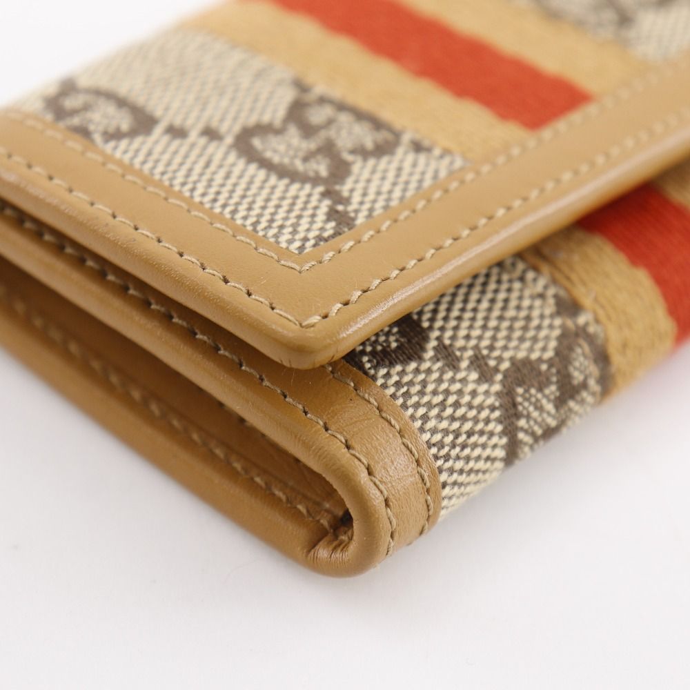 Gucci 033 GG Canvas Yellow Earth Color Key Case Key Holder — view 4