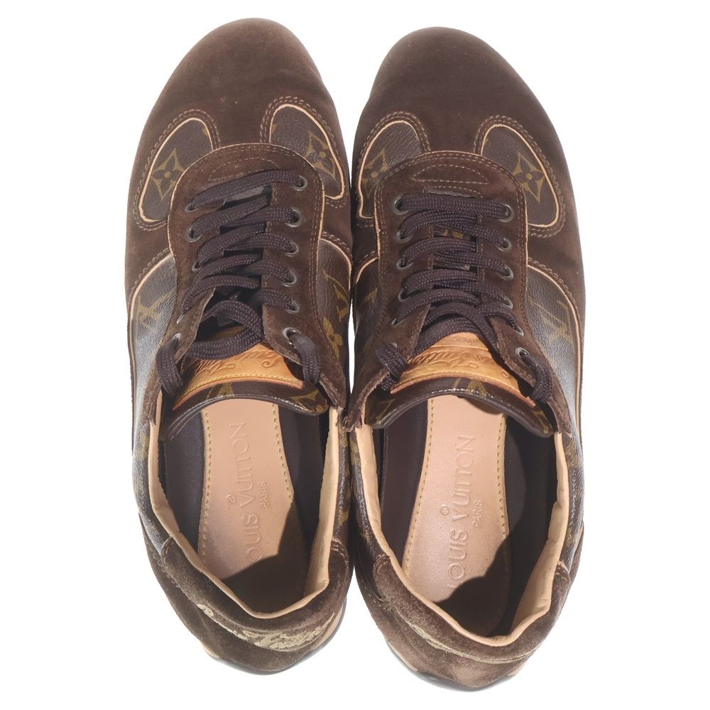 Louis Vuitton Monogram Suede Driving Shoes Brown — view 4