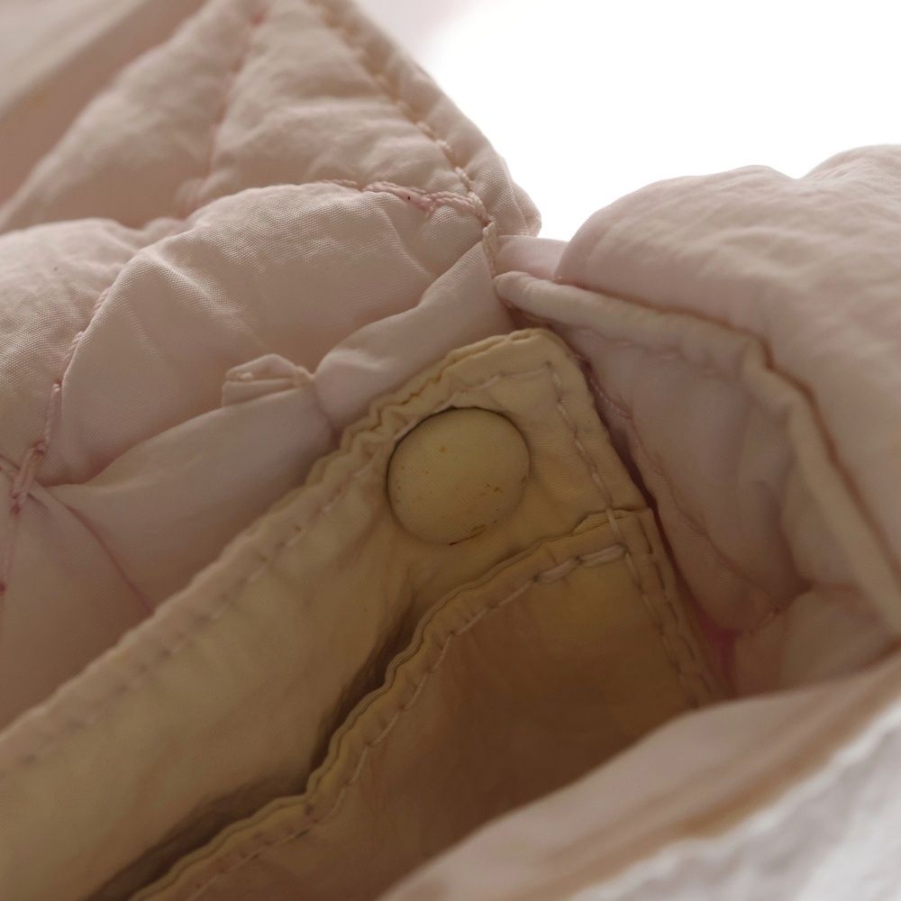 Bottega Veneta Padet Cassette Mini Shoulder Bag Pink Nylon Silver — view 5