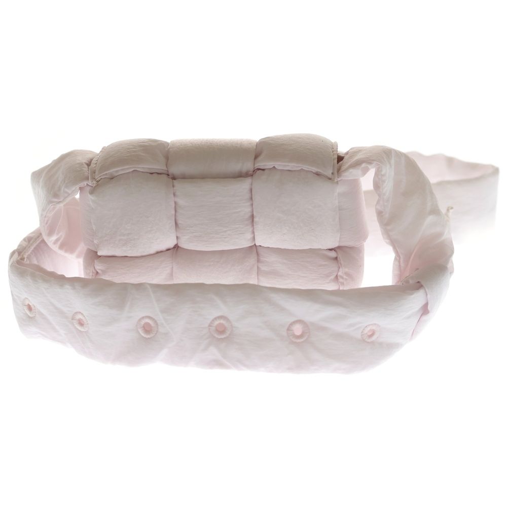 Bottega Veneta Padet Cassette Mini Shoulder Bag Pink Nylon Silver — view 2