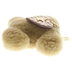 Celine Triomphe Pom Charm Logo Bag Key Ring Pink Brown — view 4