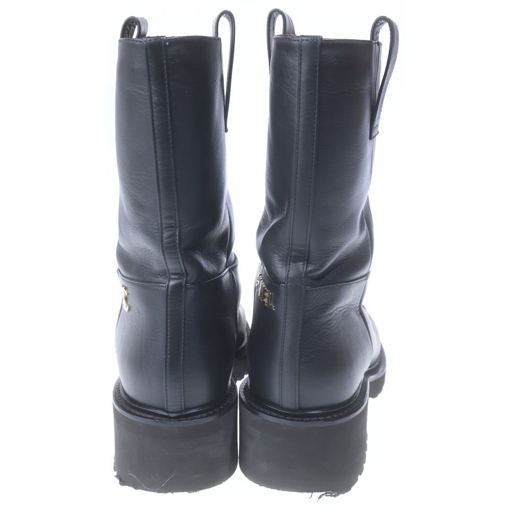 Chanel Engineer Boots Black Leather — view 3