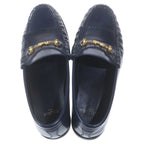 Celine Luco Fringe Loafers Navy — view 4
