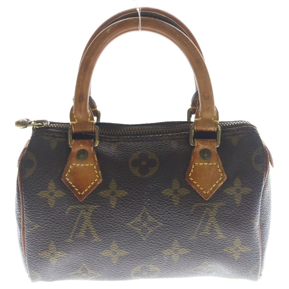 Louis Vuitton Mini Speedy Monogram Handbag Brown — view 2