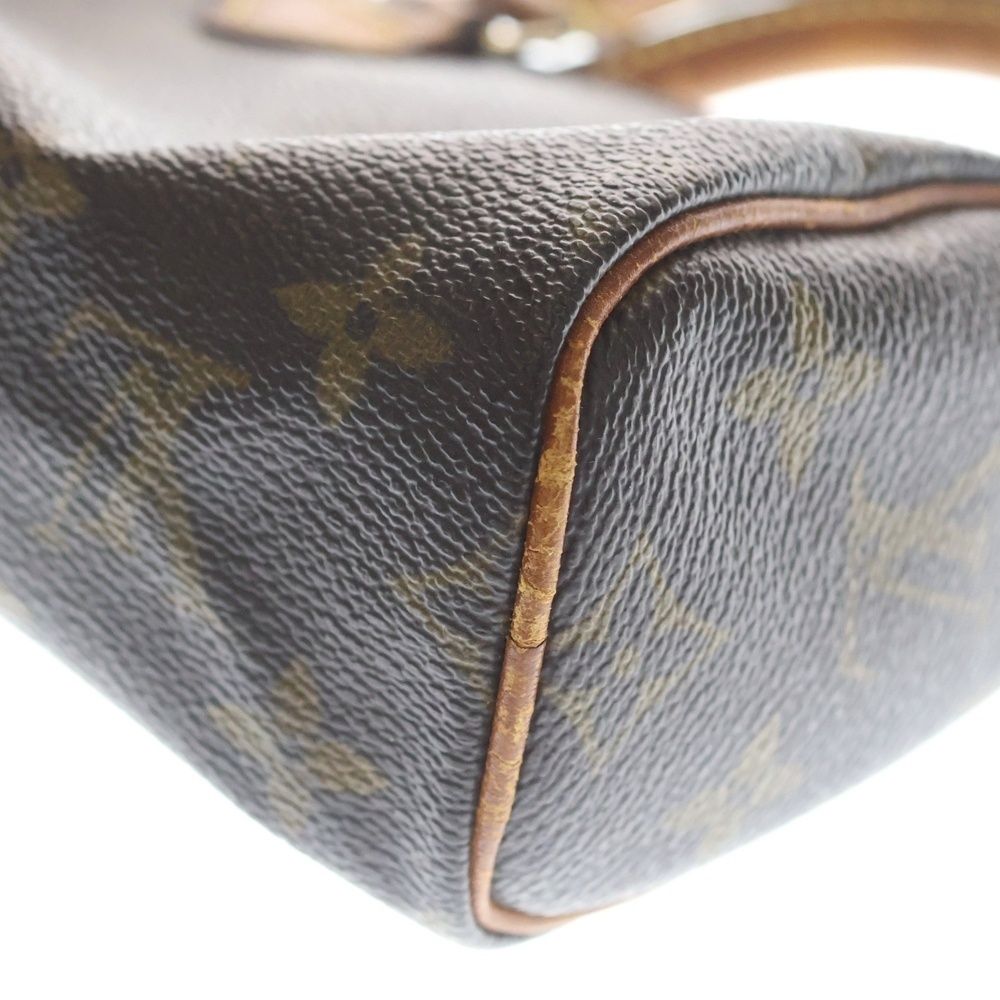 Louis Vuitton Mini Speedy Monogram Handbag Brown — view 6