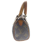 Louis Vuitton Mini Speedy Monogram Handbag Brown — view 3