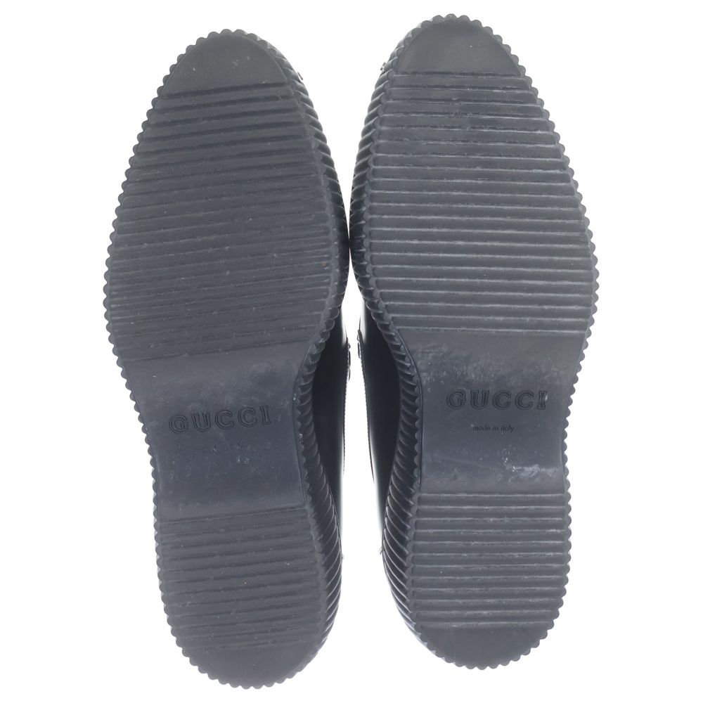 Gucci Horsebit Creeper Loafers Shoes Black — view 5