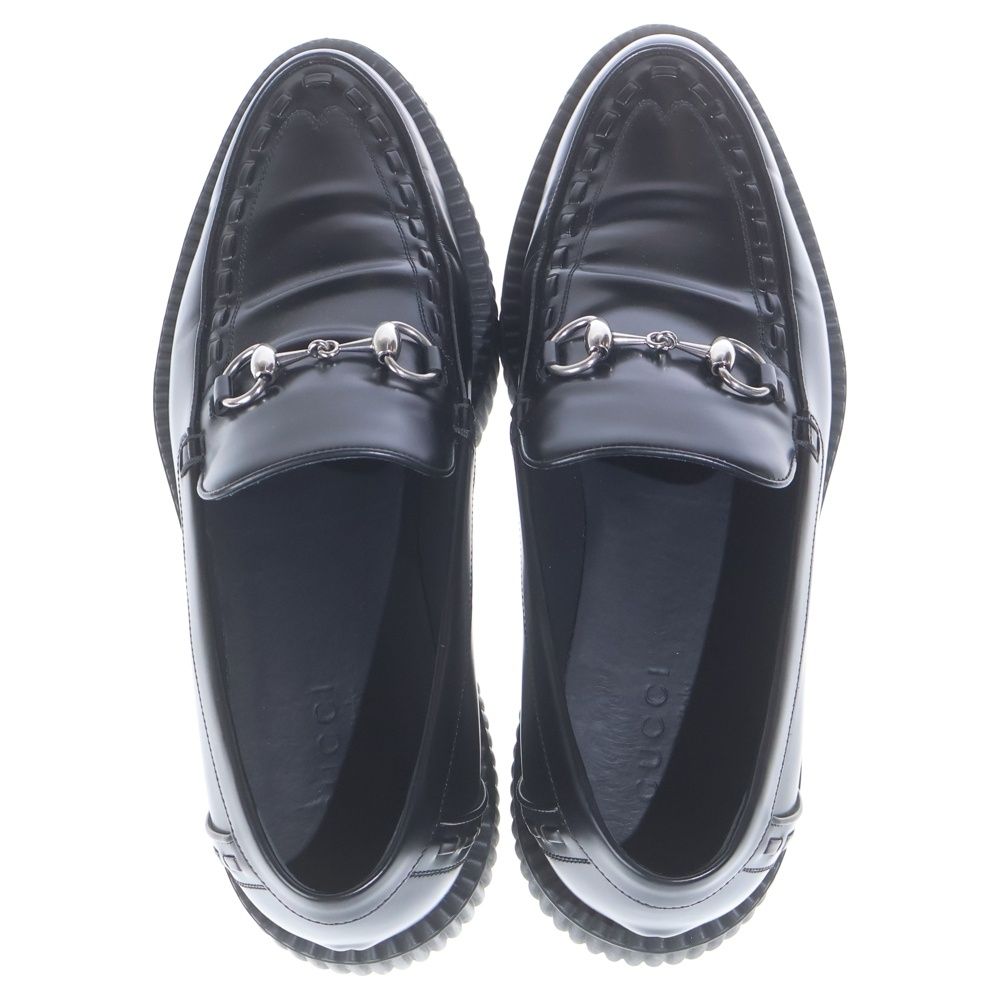 Gucci Horsebit Creeper Loafers Shoes Black — view 4