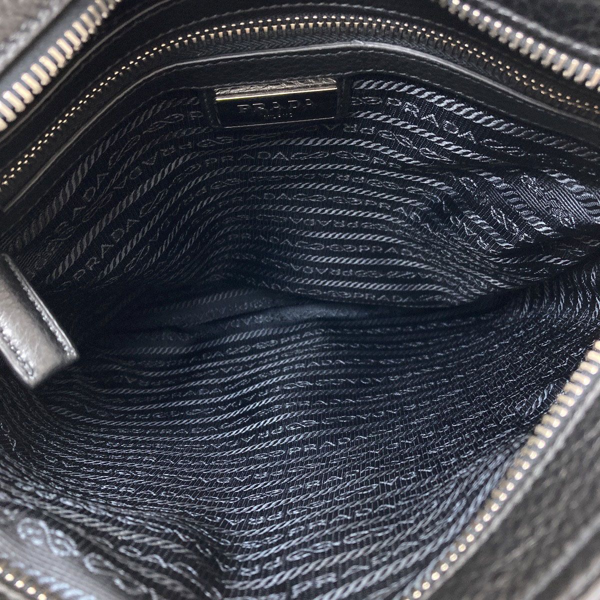 Prada Logo Shoulder Bag Leather — view 5