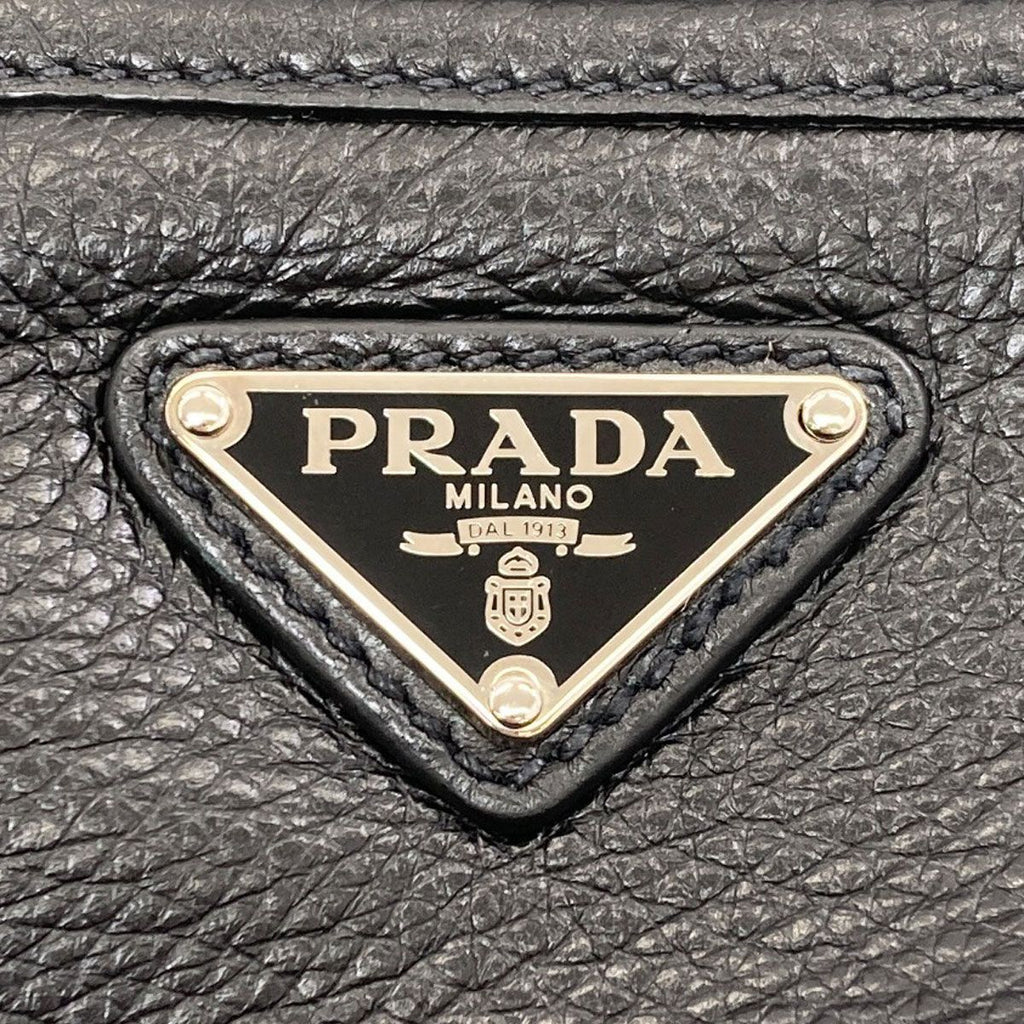 Prada Logo Shoulder Bag Leather — view 9