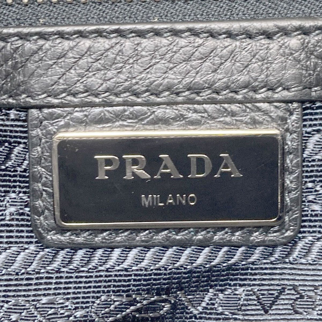 Prada Logo Shoulder Bag Leather — view 6