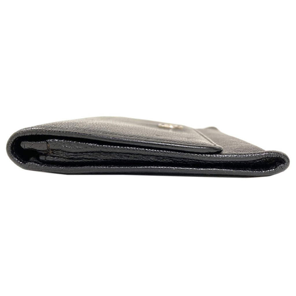 Chanel CC Logo Silver Wallet Calfskin — view 3