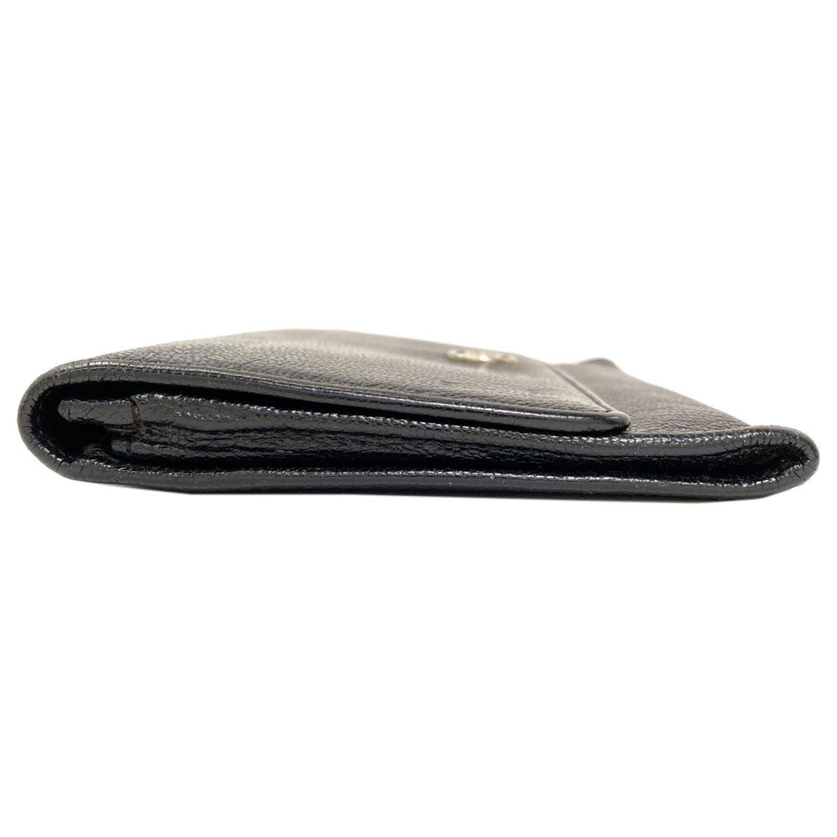 Chanel CC Logo Silver Wallet Calfskin — view 3