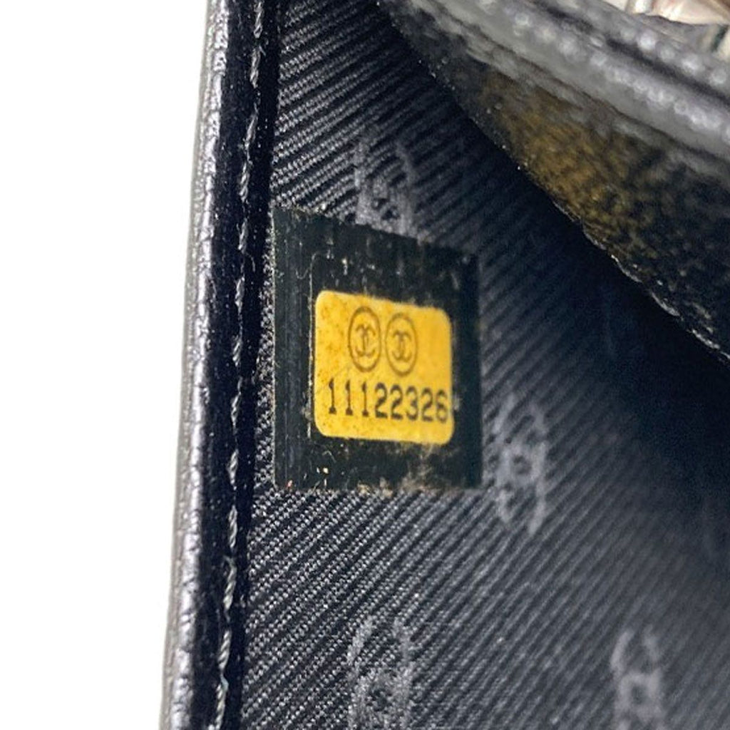 Chanel CC Logo Silver Wallet Calfskin — view 8