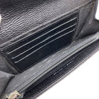 Chanel CC Logo Silver Wallet Calfskin — view 5