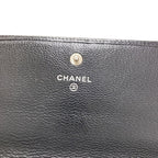Chanel CC Logo Silver Wallet Calfskin — view 7