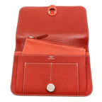 Hermes Dogon GM Duo Silver Wallet Calfskin — view 5