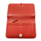 Hermes Dogon GM Duo Silver Wallet Calfskin — view 4