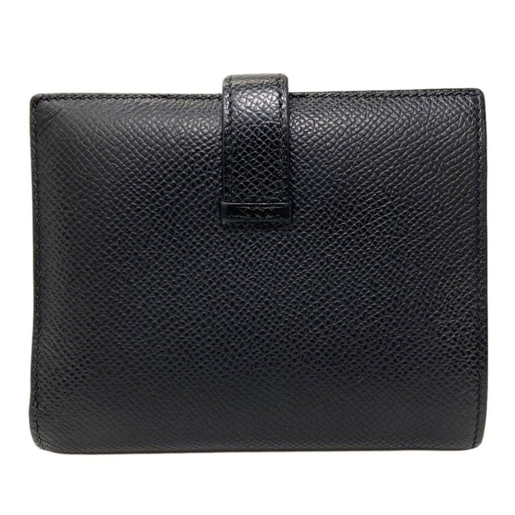 Hermes Bearn Compact Silver Bifold Wallet Epsom — view 2