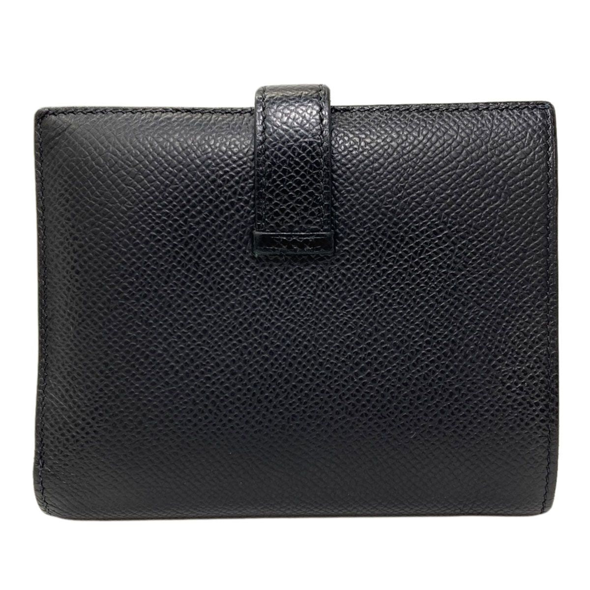 Hermes Bearn Compact Silver Bifold Wallet Epsom — view 2