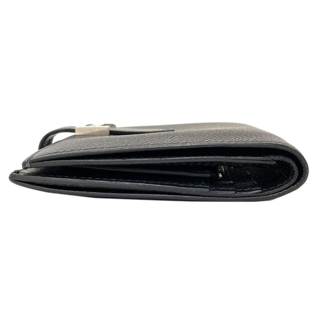 Hermes Bearn Compact Silver Bifold Wallet Epsom — view 3