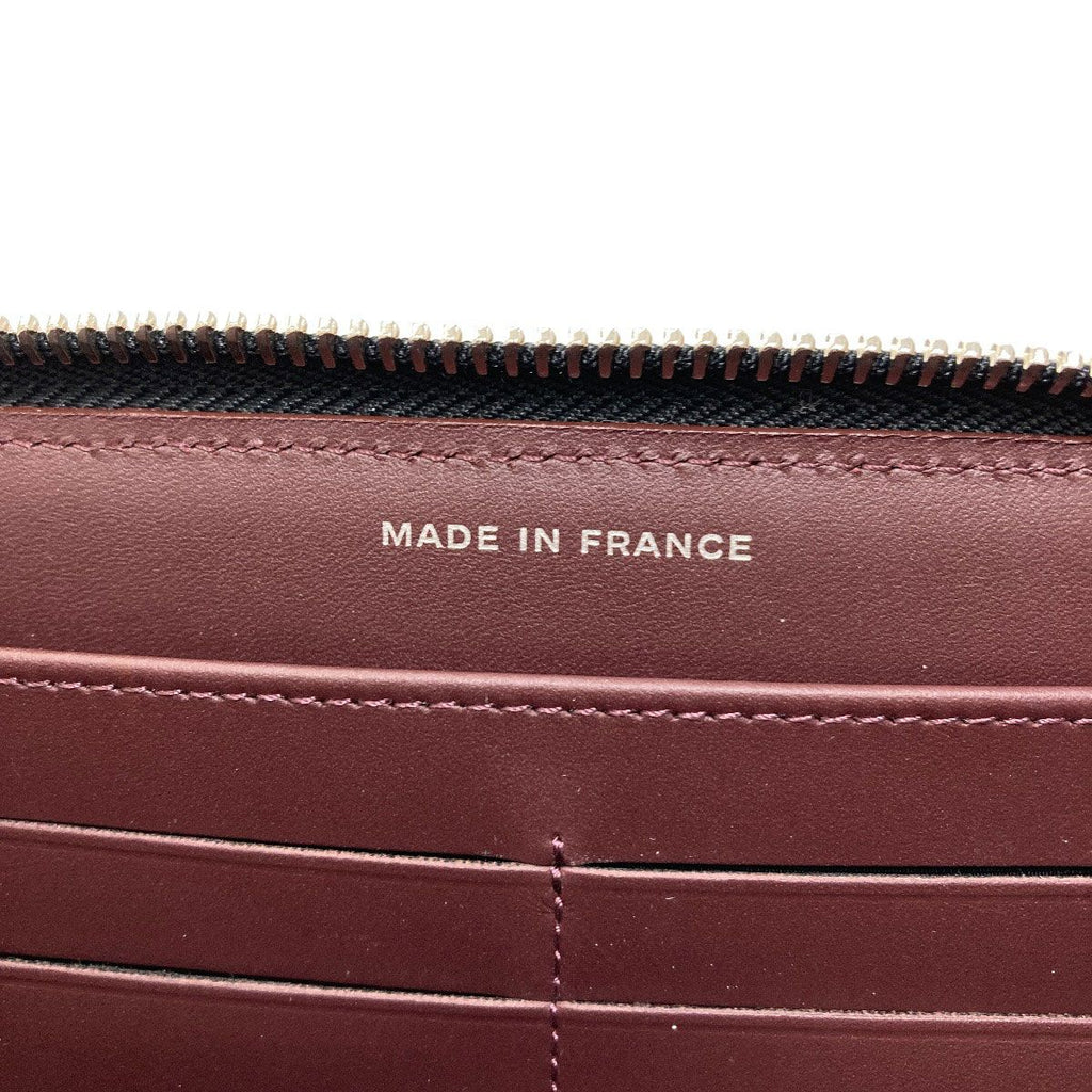 Chanel Quilted CC Logo Silver Wallet Gray Calfskin — view 7