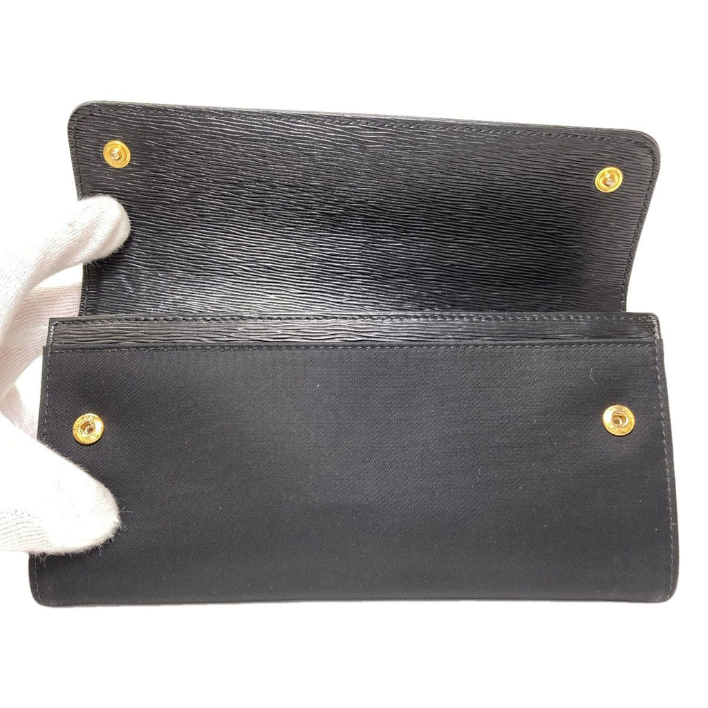 Prada Triangle Wallet Nylon Leather — view 4