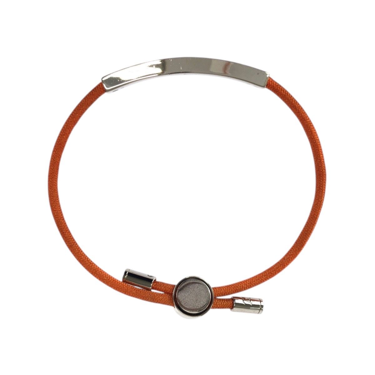 Louis Vuitton Bracelet LV Space Orange Silver Metal Bangle — view 3