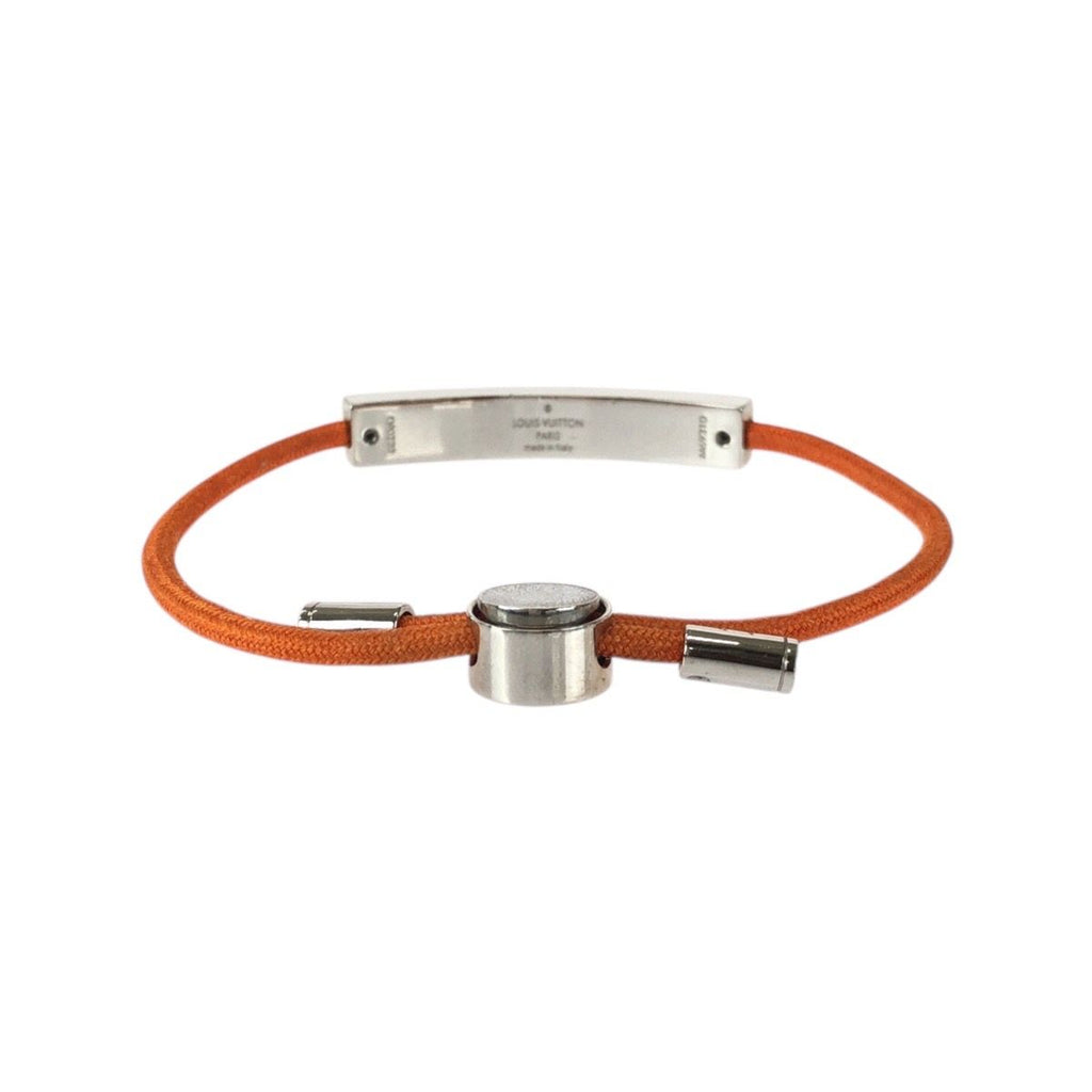 Louis Vuitton Bracelet LV Space Orange Silver Metal Bangle — view 2