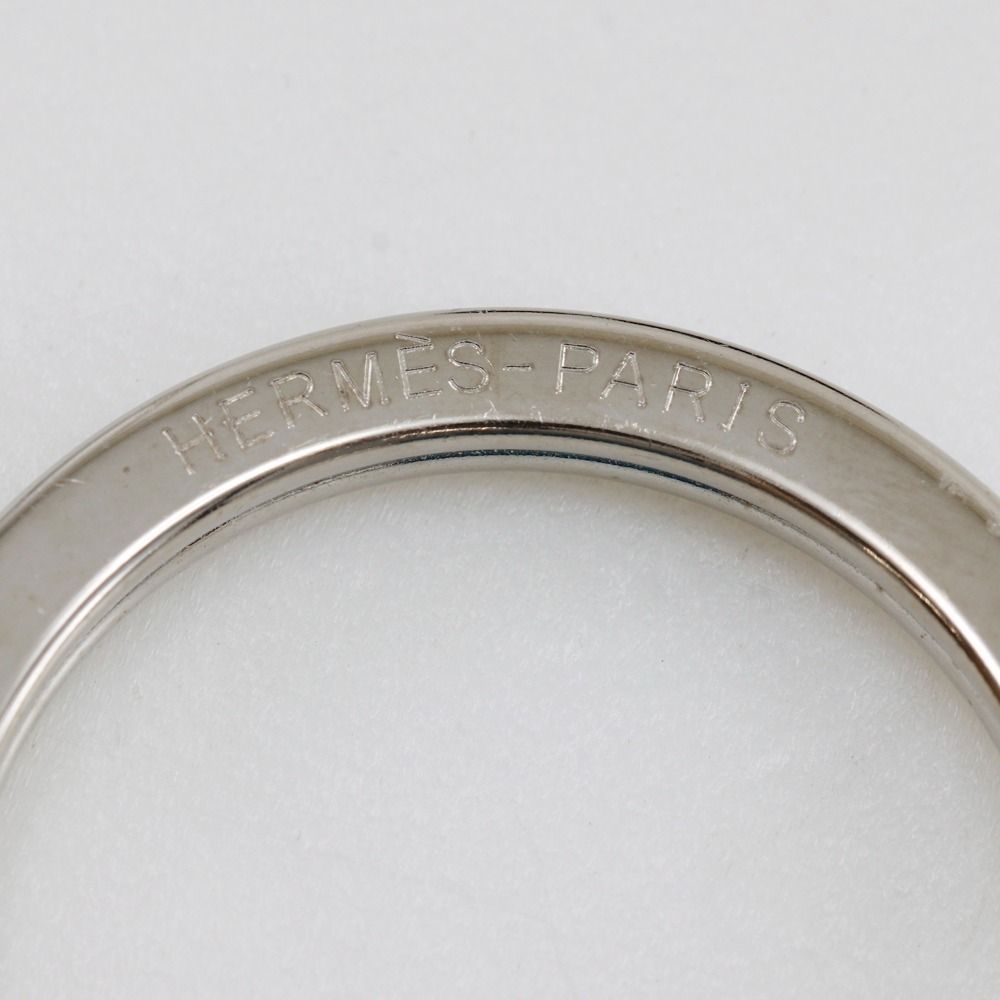 Hermes Porte Cles Tab Key Ring Togo Blue Key Holder — view 5