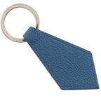Hermes Porte Cles Tab Key Ring Togo Blue Key Holder — view 2