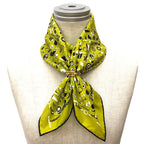 Hermes Bandana Carre 55 Sports en Vrac Cotton Khaki New Vintage Scarf — view 2